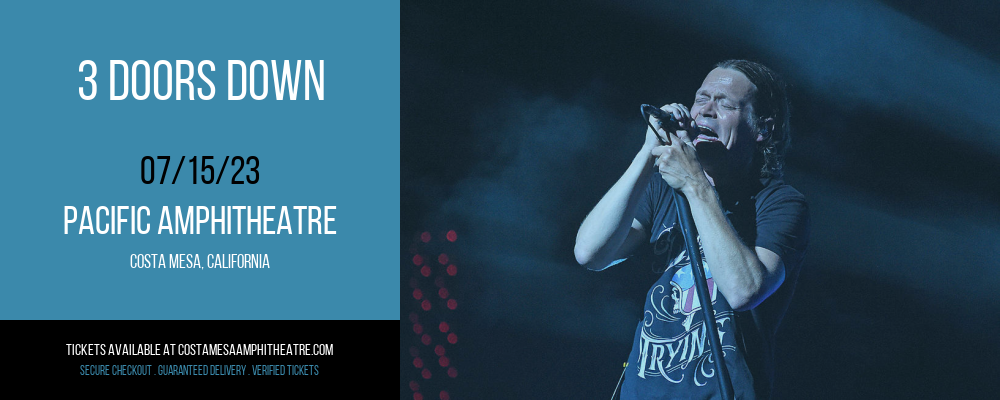 3 Doors Down at Pacific Amphitheatre tickets 3 Doors Down at Pacific Amphitheatre