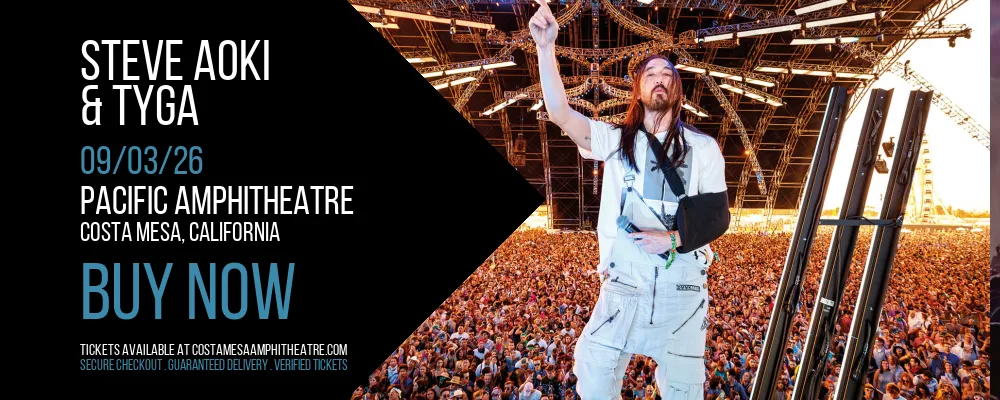 Steve Aoki & Tyga at Pacific Amphitheatre
